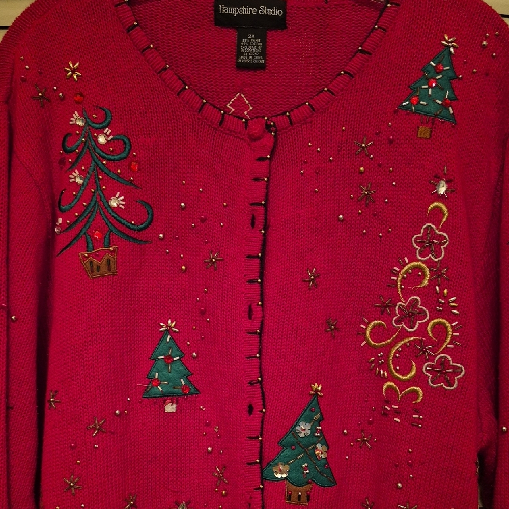 REDUCED: New Festive Red Cardigan